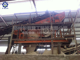 轉(zhuǎn)鼓造粒機(jī)肥料生產(chǎn)線現(xiàn)場